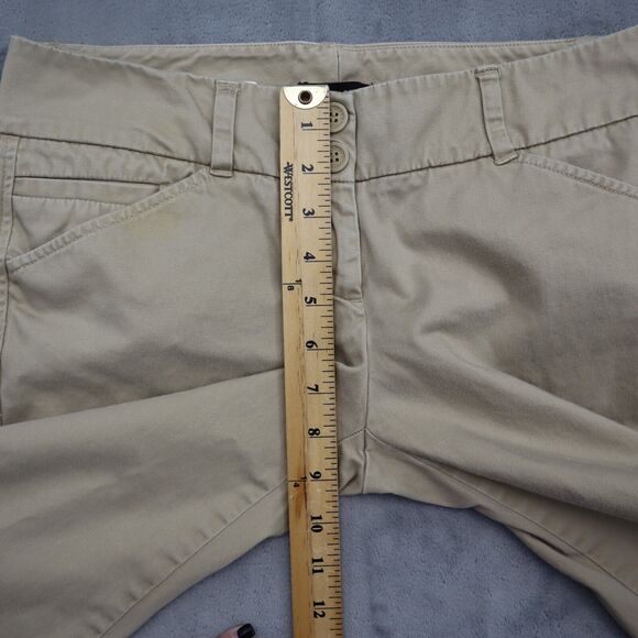 New York and Company Pants Womens 6 Beige Petite Boot Cut Flat Front Bottoms - Picture 5 of 16